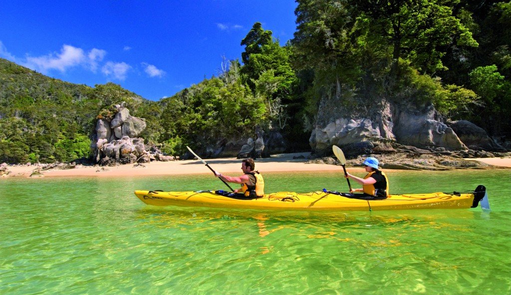 Kayaking the crystal blue waters