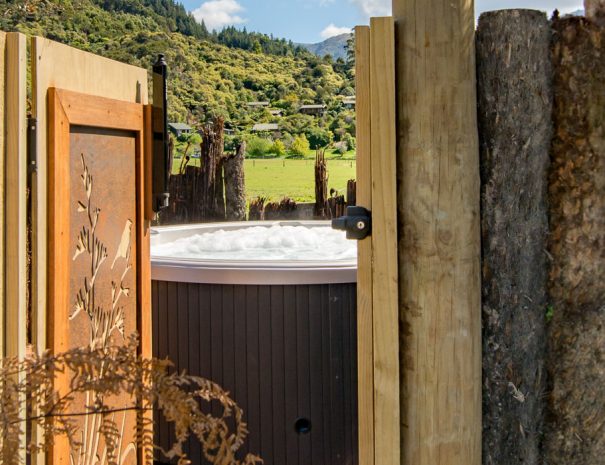 Relax in the spa at Abel Tasman lodge